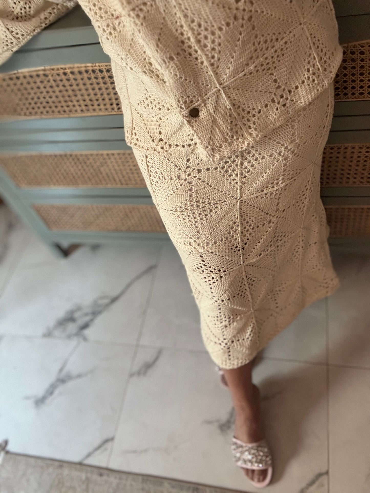 Cleo Skirt Set - Off White