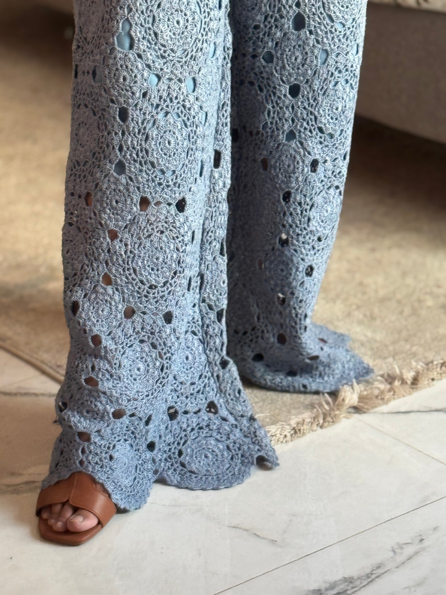 Azure Pant Set - Greyish Blue