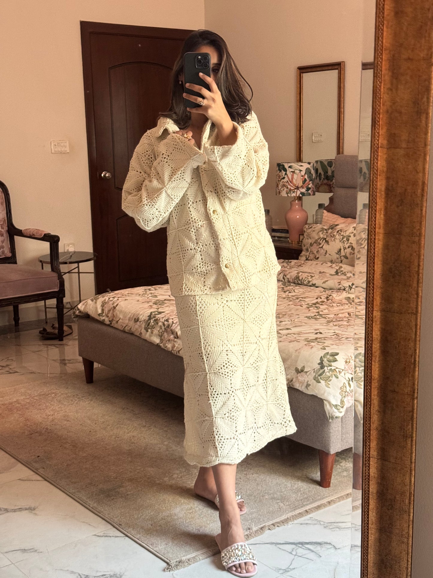 Cleo Skirt Set - Off White