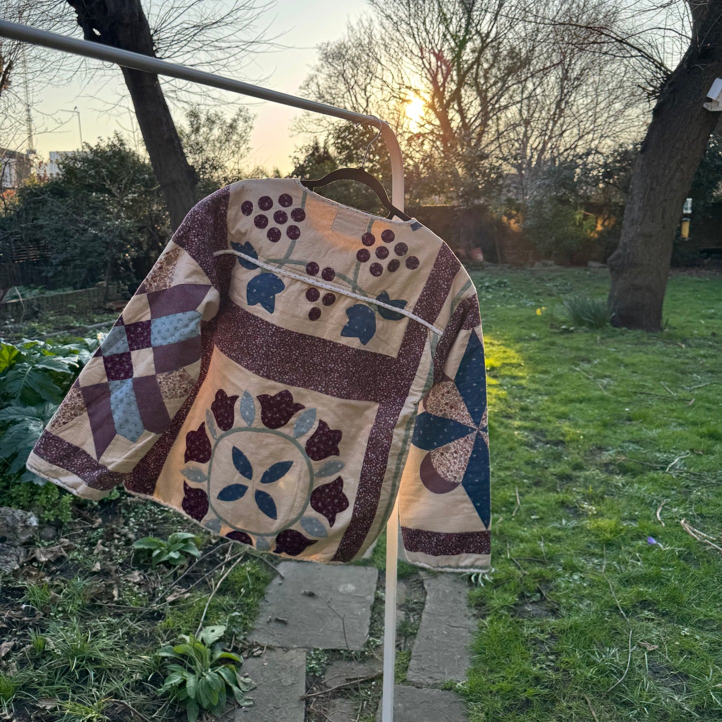 Vintage Embroidered Quilt Jacket - Patchwork
