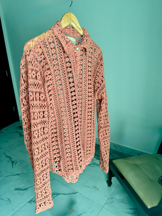 Rust Crochet Top