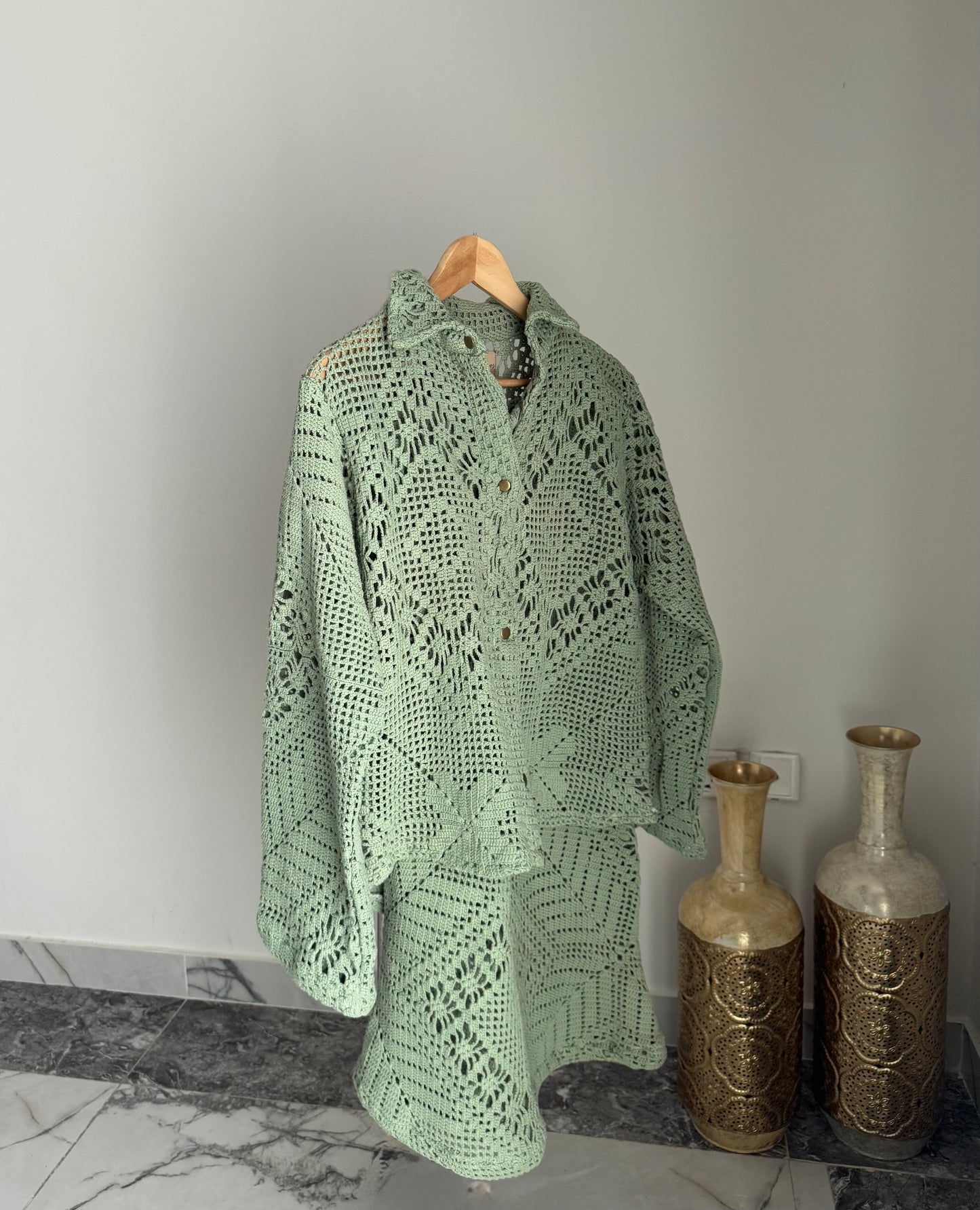 Dahlia Skirt Set - Green