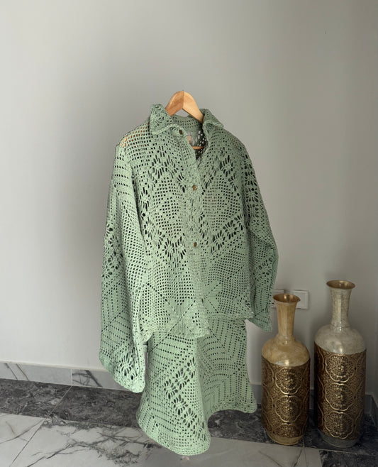 Dahlia Skirt Set - Green