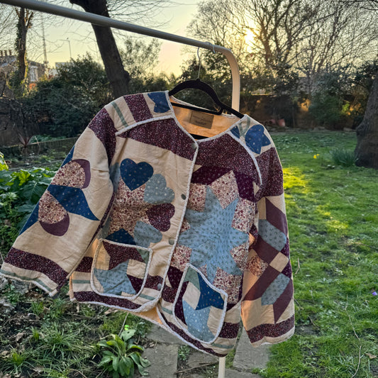 Vintage Embroidered Quilt Jacket - Patchwork