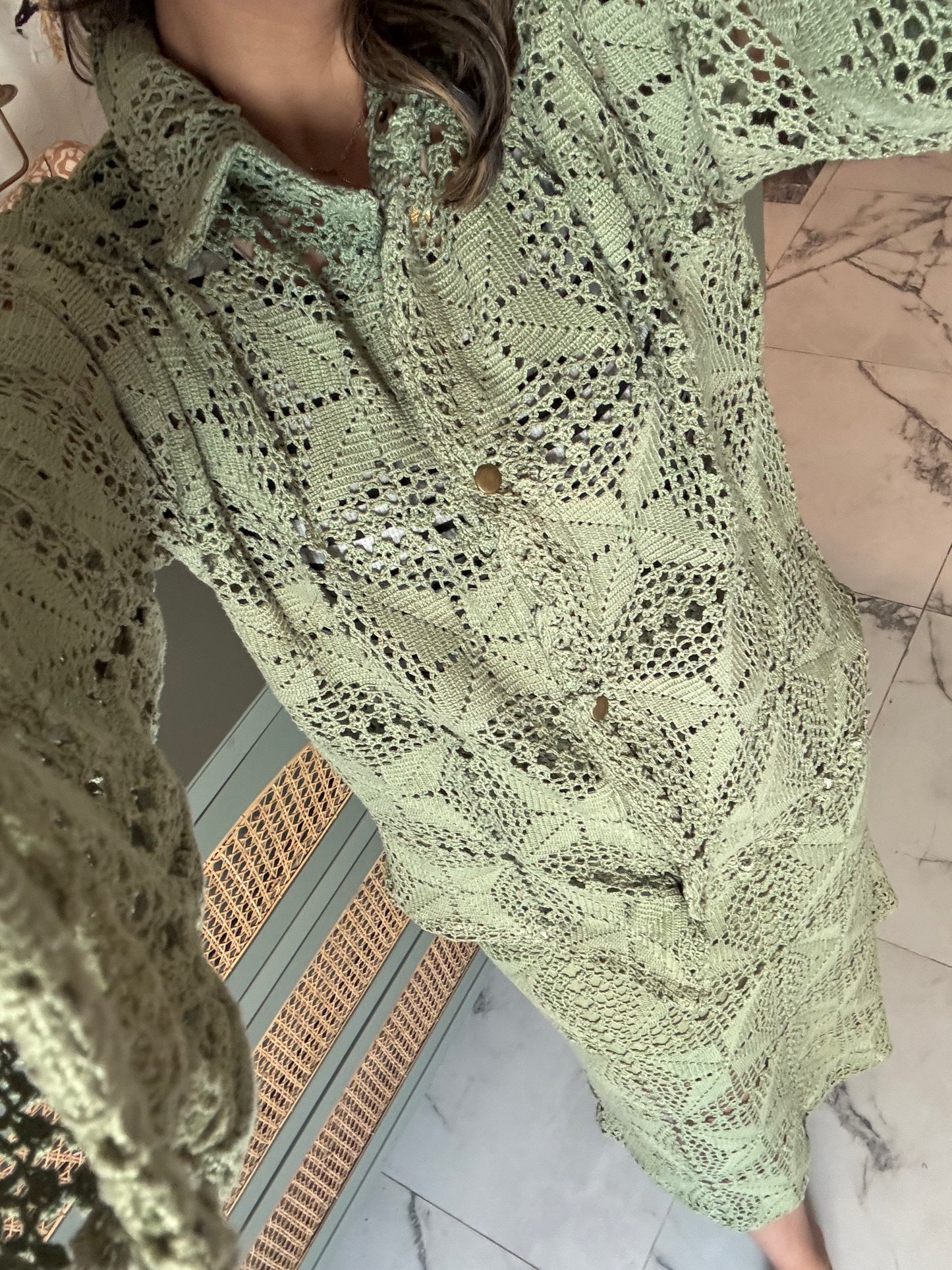 Acai Skirt Set - Mint Green