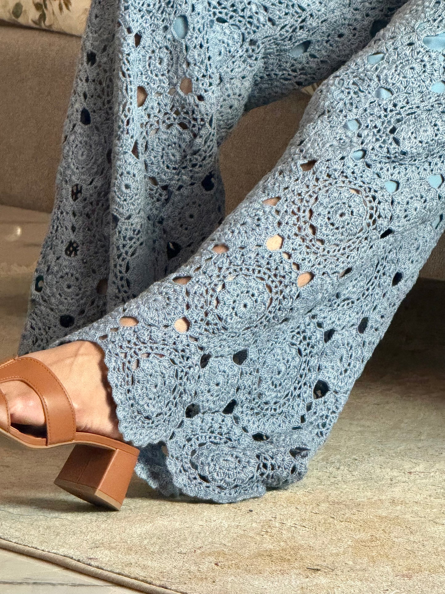 Azure Pant Set - Greyish Blue