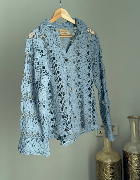 Aqua Blue Shirt