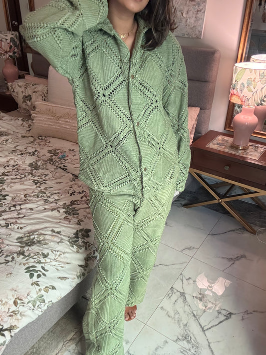 Aria Pant Set - Summer Green