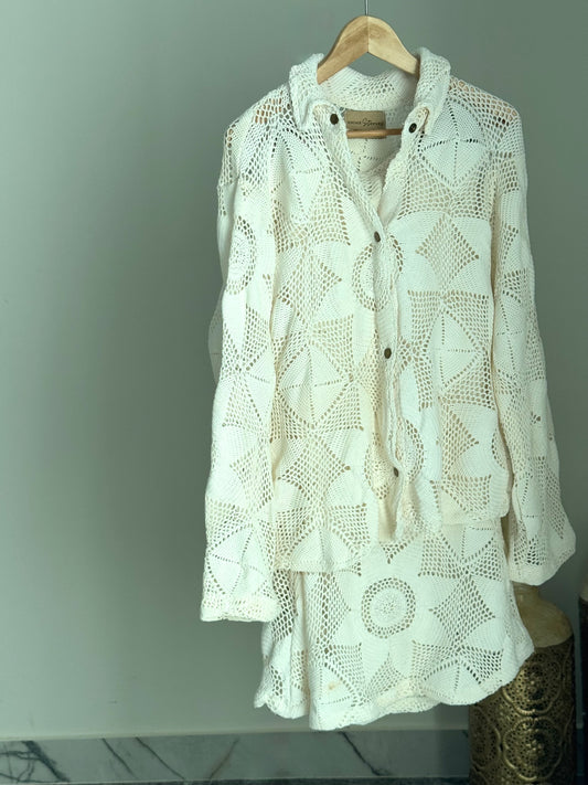 Celie Skirt Set - Ivory