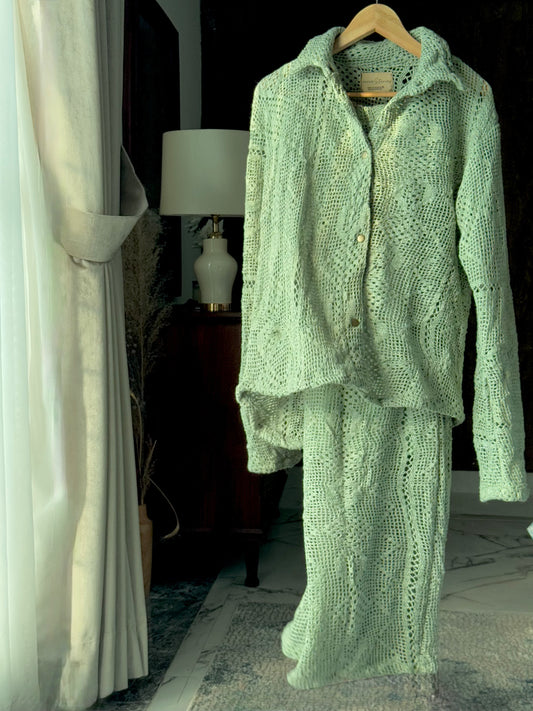 Camellia Pant Set - Green