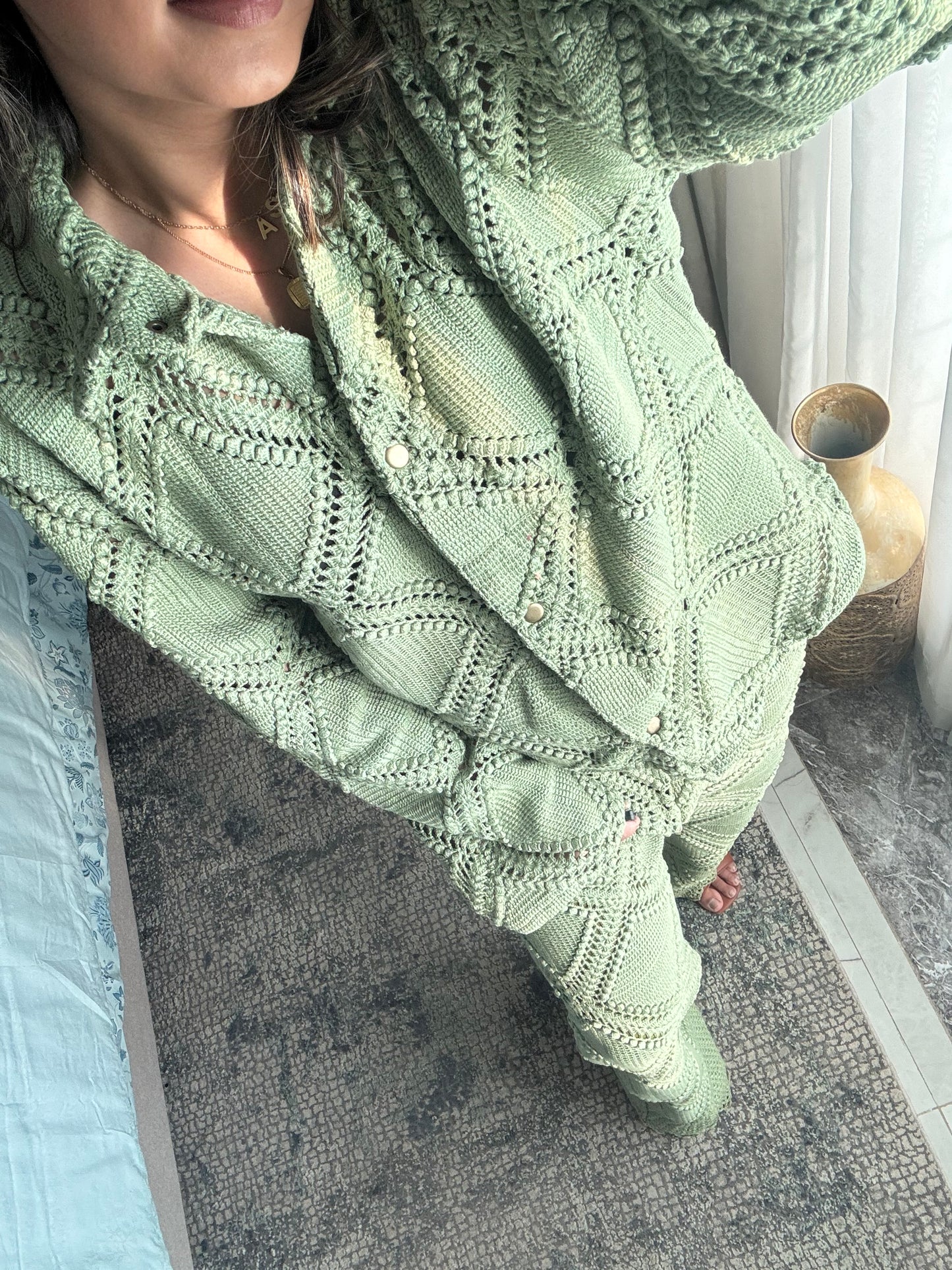 Aria Pant Set - Summer Green