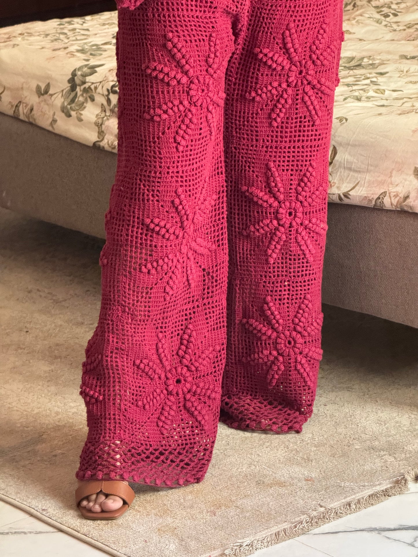 Amara Pant Set - Cherry Pink