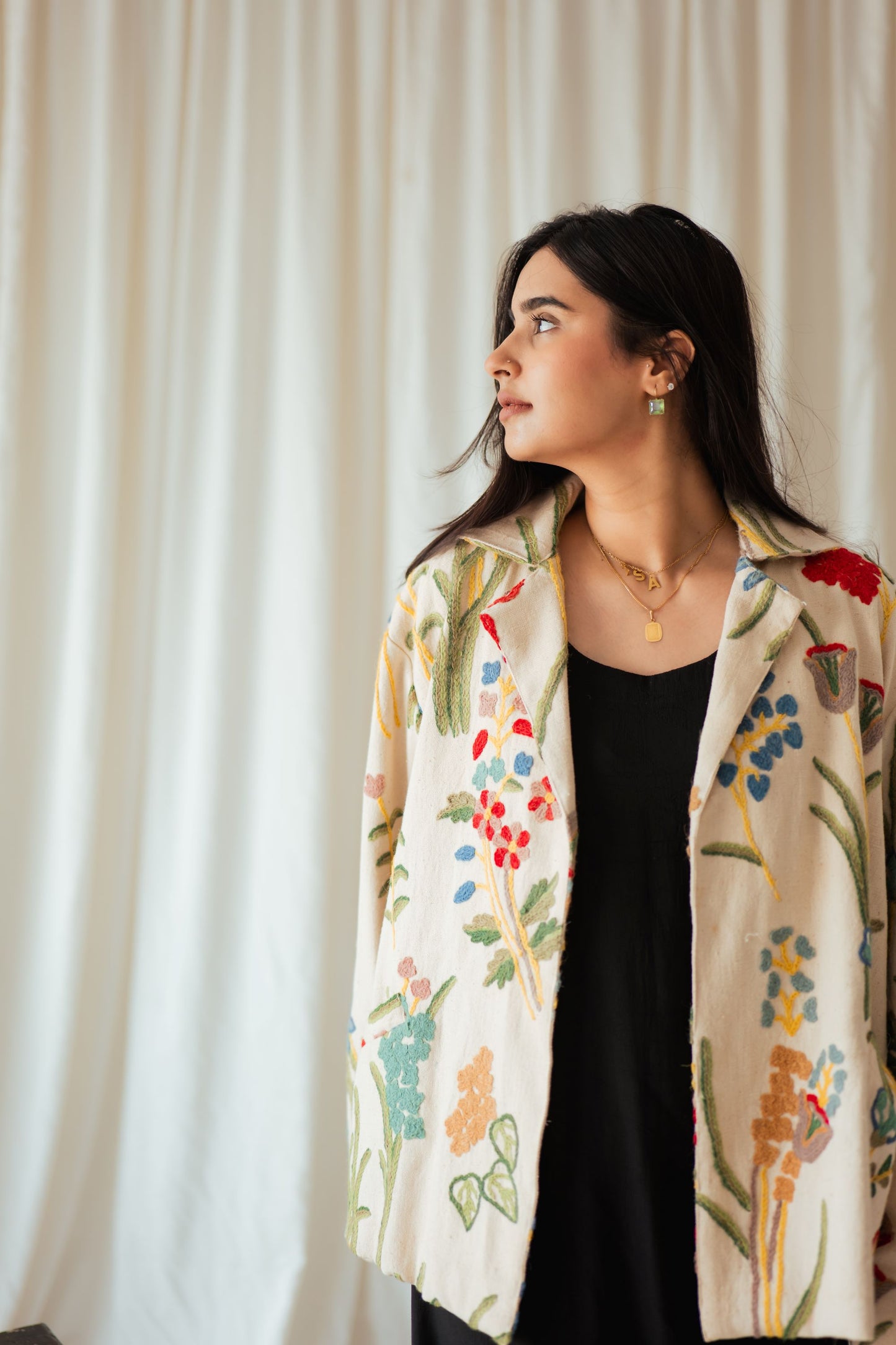 Vintage Embroidered Floral Jacket