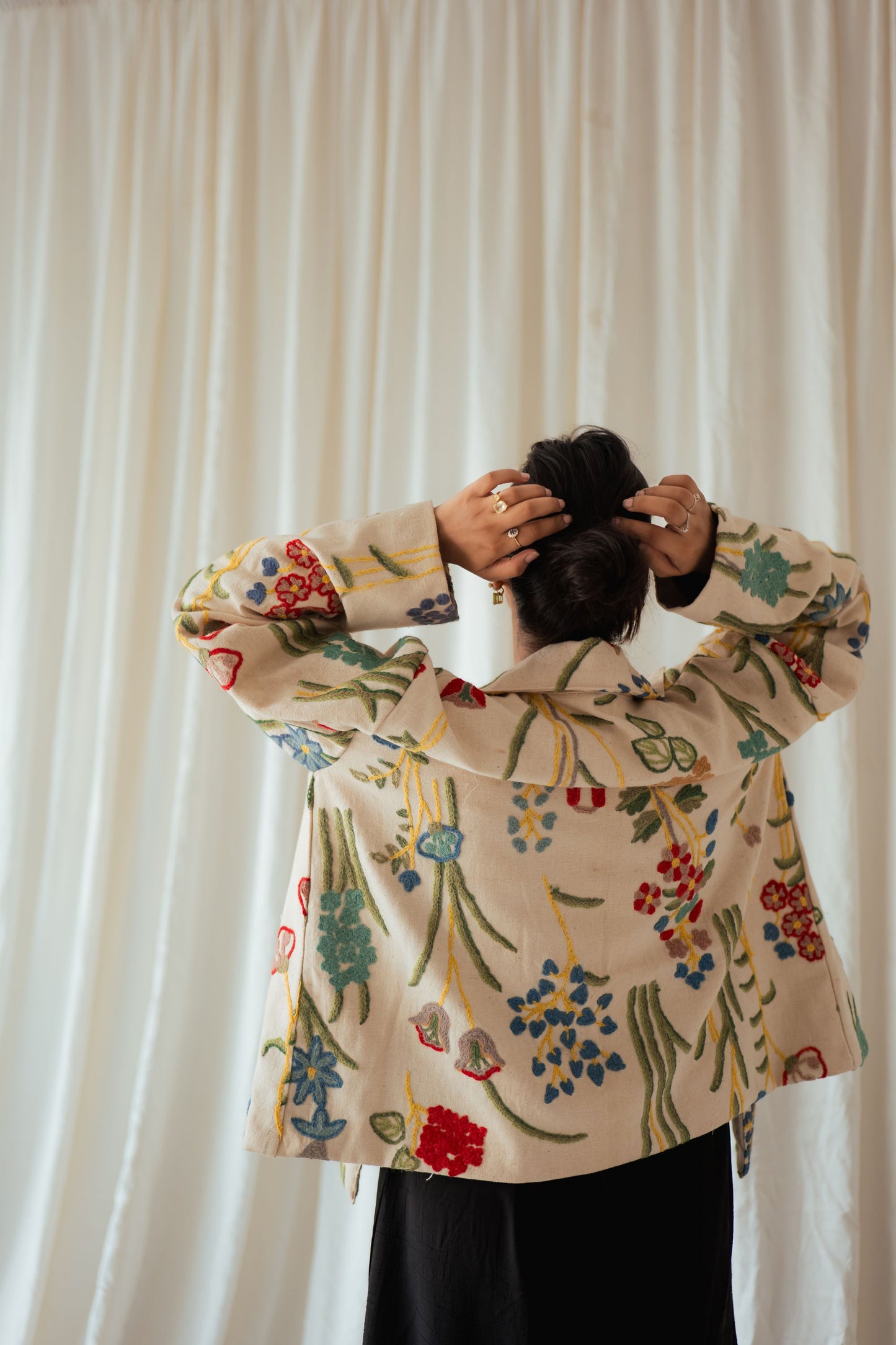 Vintage Embroidered Floral Jacket