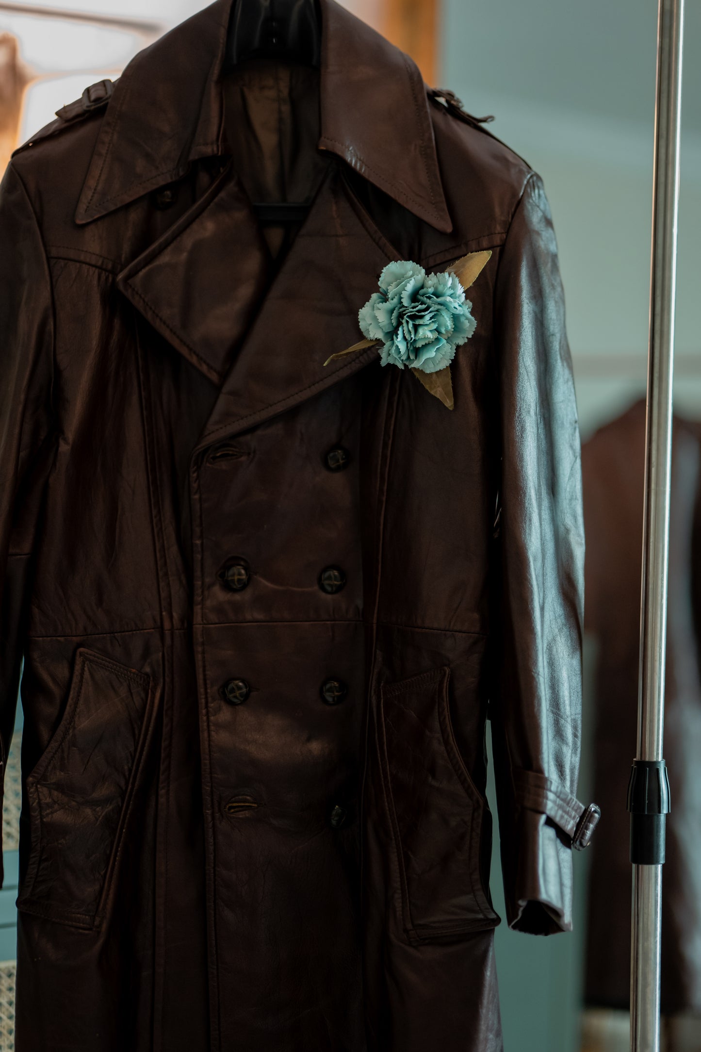 Vintage Leather Unisex Coat - Dark Chocolate