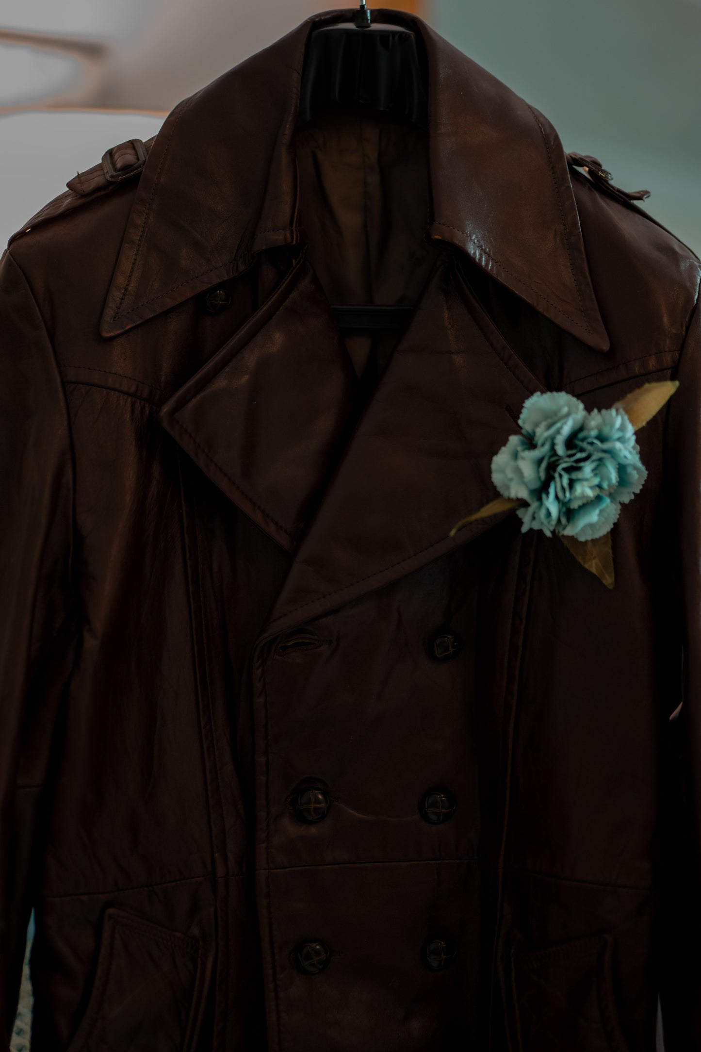 Vintage Leather Unisex Coat - Dark Chocolate