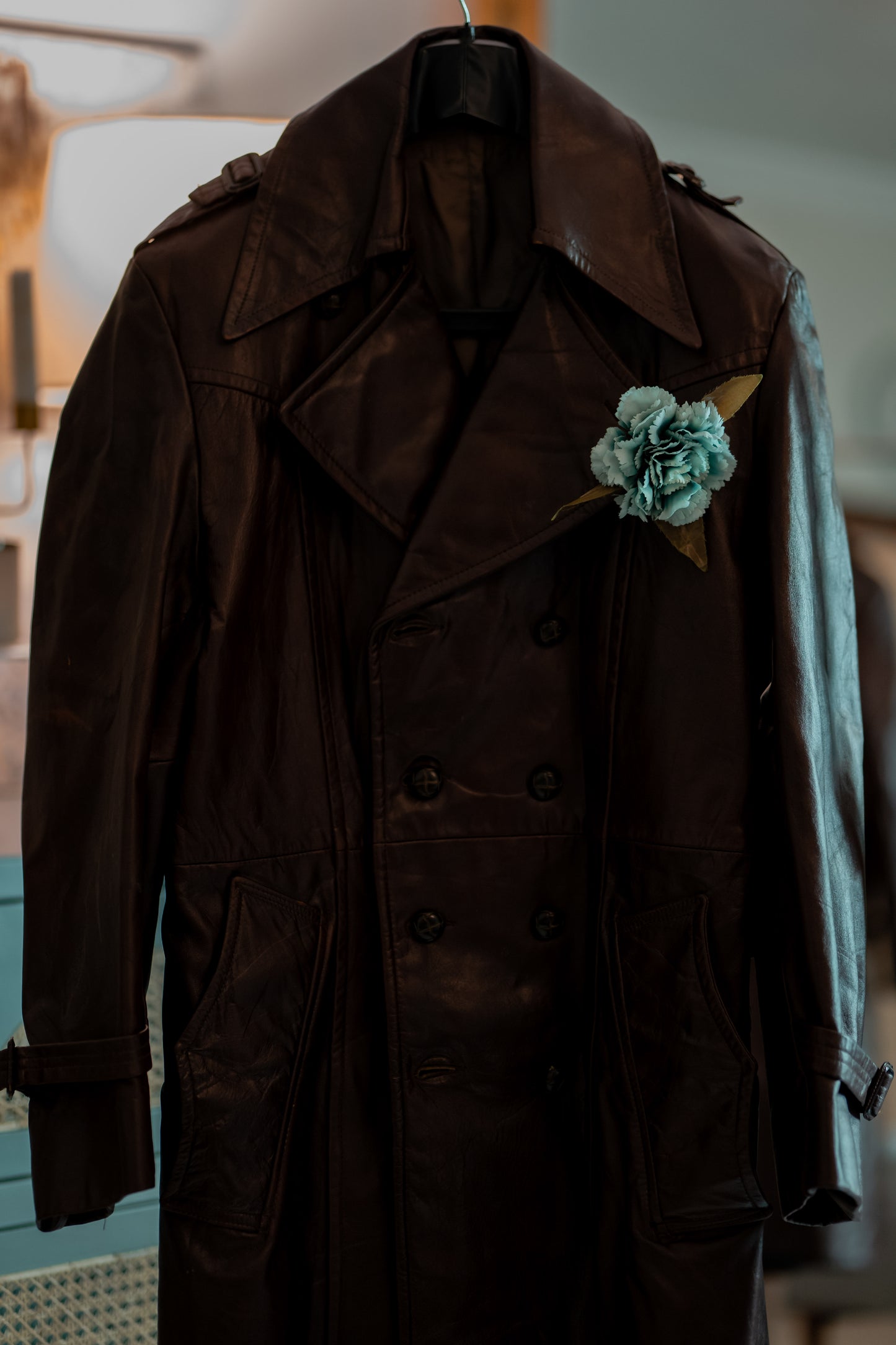 Vintage Leather Unisex Coat - Dark Chocolate